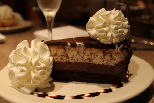 Chocolate Tuxedo Cream Cheesecake.